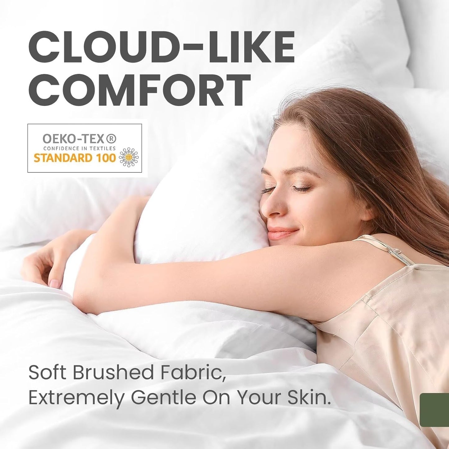 Skiennix Pillow Protectors - Luxury Hotel Quality Zippered Covers | Oeko-TEX Certified, Soft & Breathable, 20 x 26" - 4 Pack