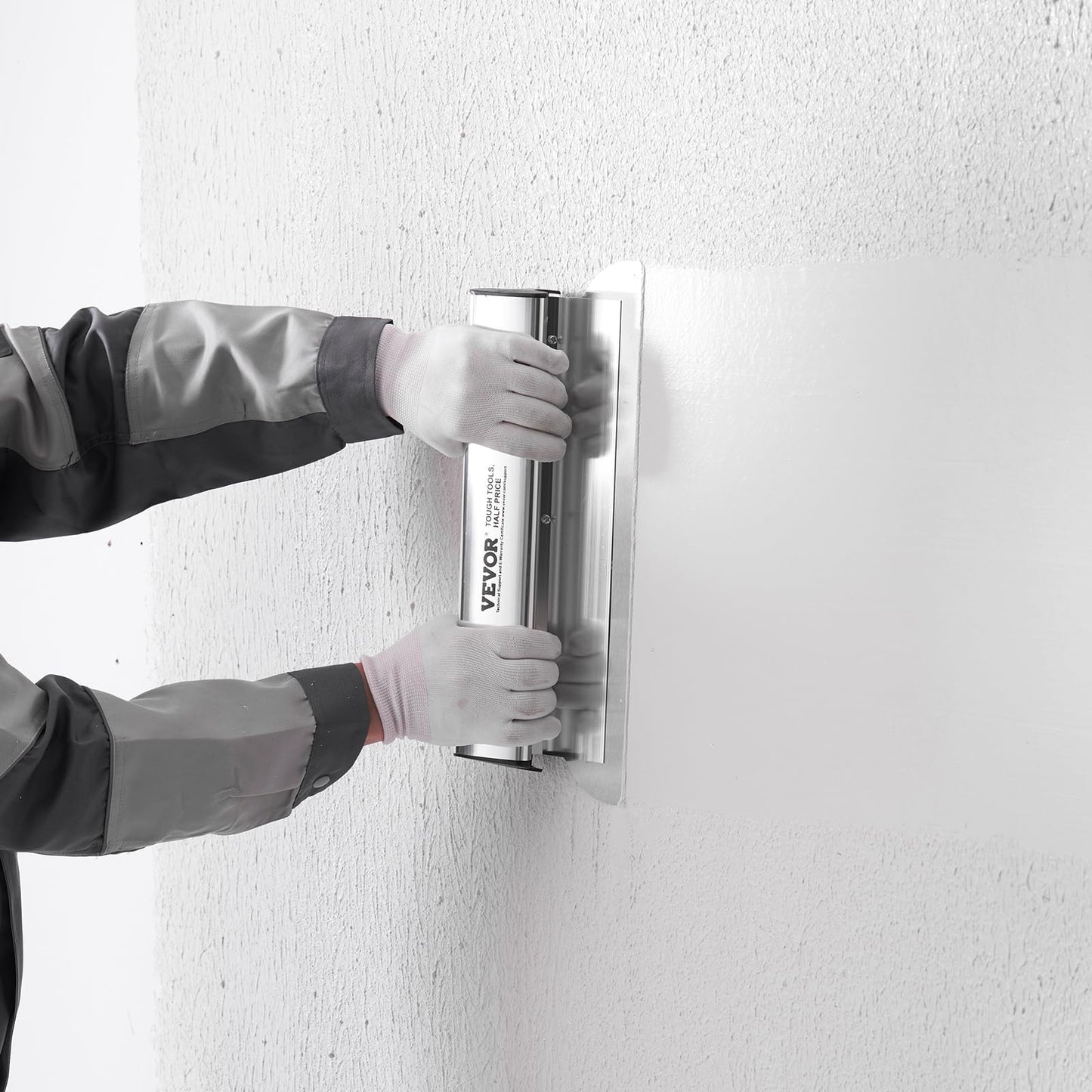 VEVOR Drywall Skimming Blade Set, 7/10/14/16/24 in Skimming Blades + 34-81.6 in Extension Handle Pole, Stainless Steel Knife Professional Skim Coat Tools, for Gyprock/WallBoard/Plasterboard