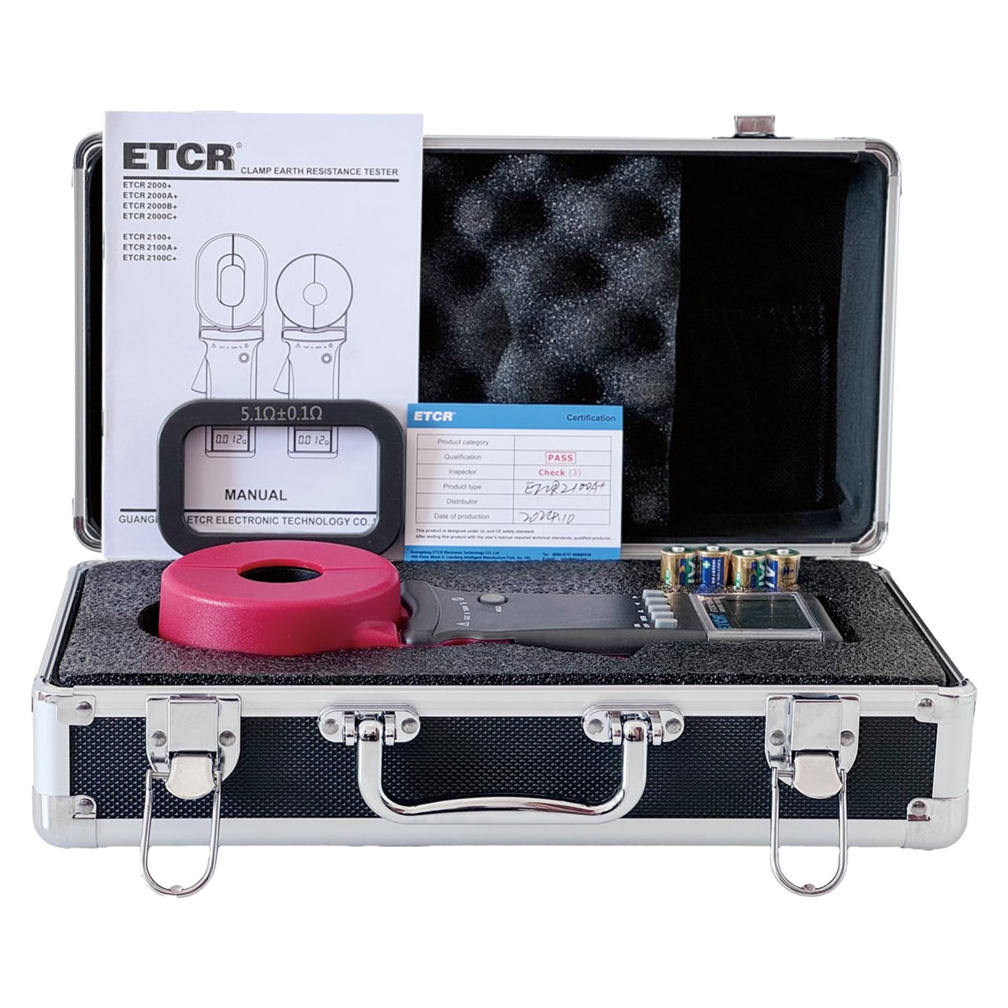 ETCR ETCR2100A+ Digital Clamp Ground Earth Resistance Meter Tester 0.01-200Ω