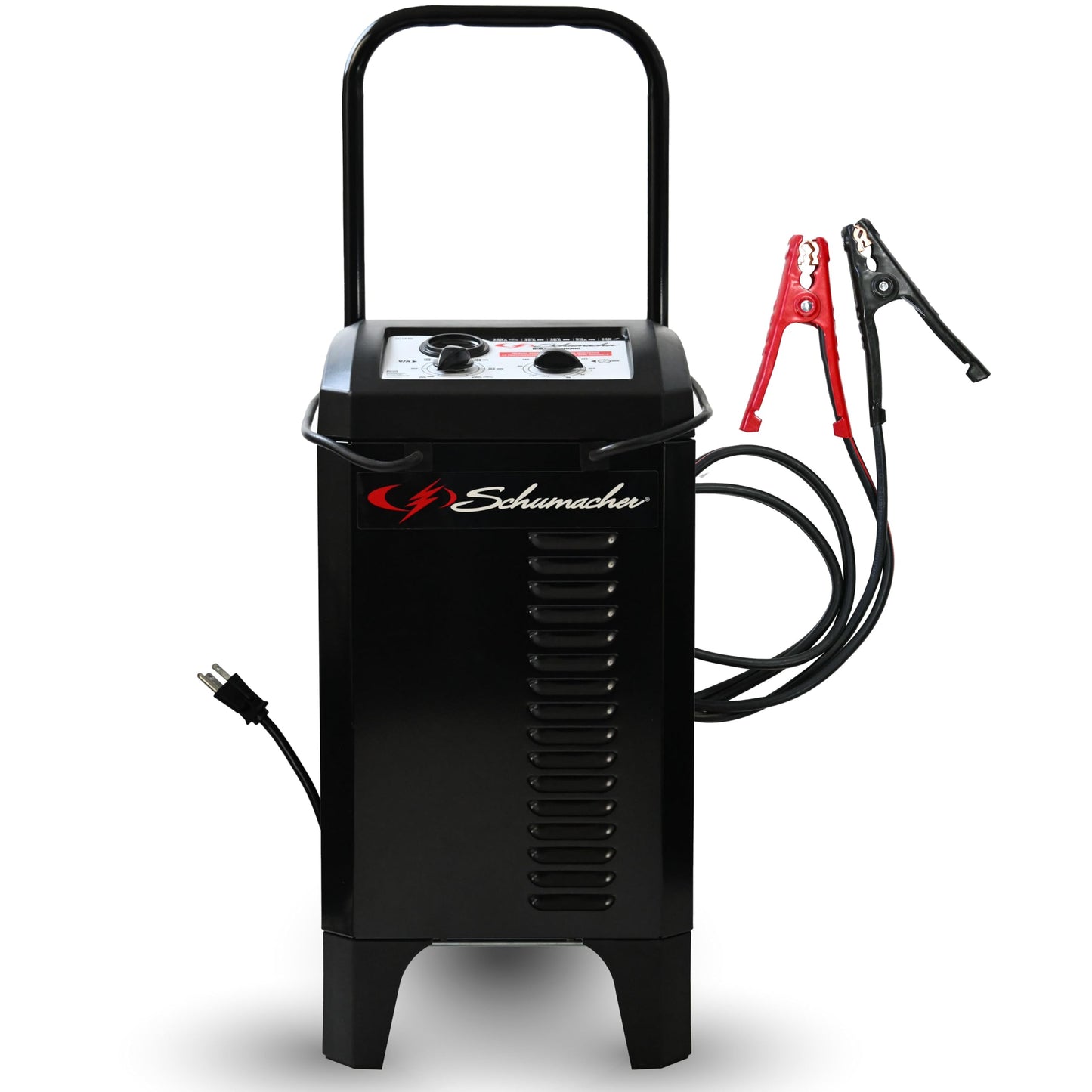 Schumacher Electric Wheeled Manual 10A Car Battery Charger and 200A Engine Starter, 2-in-1 Solution, 40A Boost, for 6V/12V Power Sport, Automotive, and Marine Batteries, SC1446