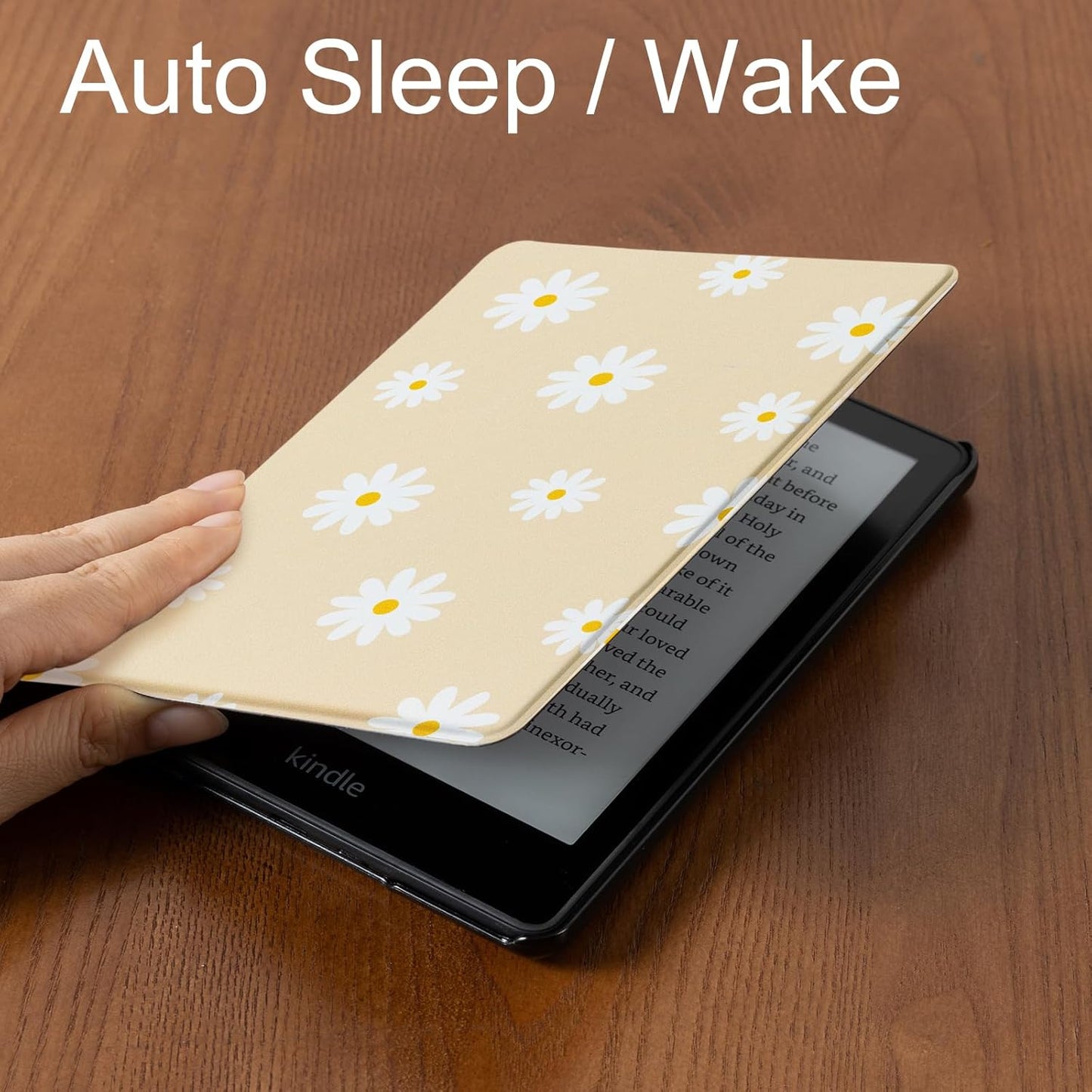 CoBak 7" 2024 Case for E-Readers - All New PU Leather Cover with Auto Sleep Wake Feature for E-Readers Released