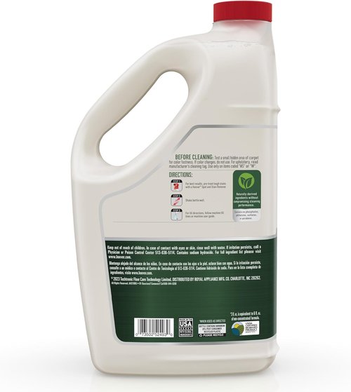 Hoover Pure Essentials Carpet Cleaner Solution - 128 Oz. Natural Plant-Based Formula | Fresh Rain Scent