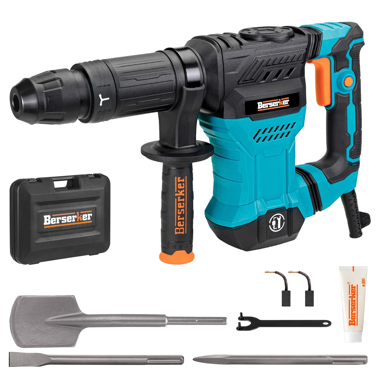 Berserker 12-Pound SDS-Max Demolition Jack Hammer with SDS Max Clay Spade, 4-1/2" x 18-1/2" Steel Shovel Bit