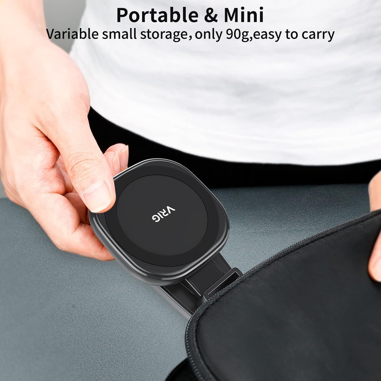 VRIG Express MG-03 17.16.15.14.13.12 Cases,360 VRIG Magnetic Phone Tripod Mount,Tripod Mount for Magsafe w Cold Shoe
