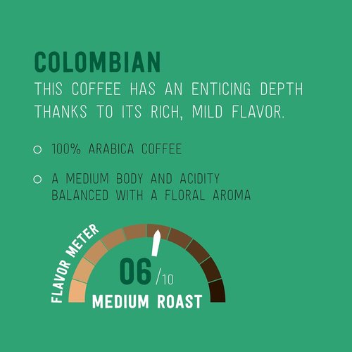 Happy Belly Medium Roast Coffee Pods - Colombian Flavor | Compatible with Keurig 2.0 | 100 Count
