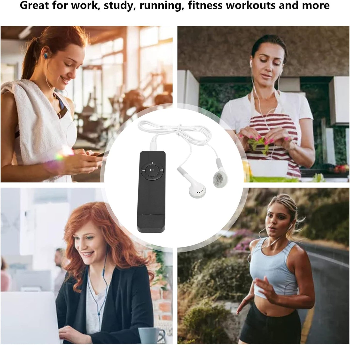 XUMIUZIY MP3 MP3 64GB, USB Player, USB Stick Music Player, HiFi Lossless Sound, Expandable UP to Mini & Portable