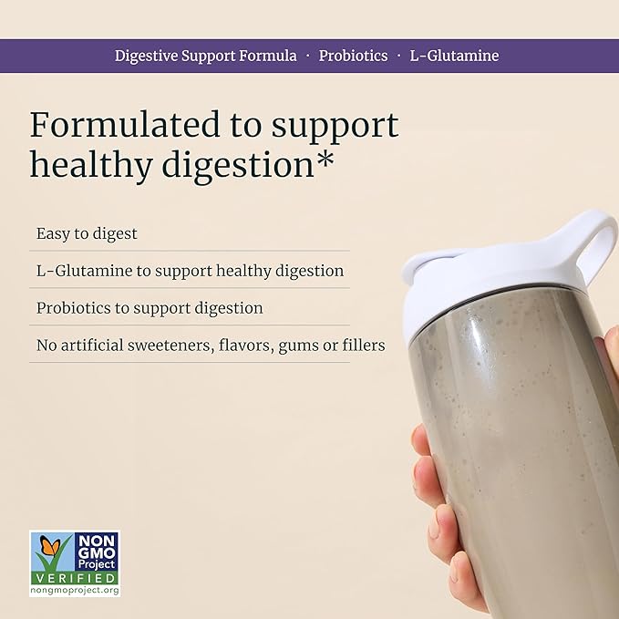 Nuzest Bethany's Pantry Digestive Support Protein - Probiotics for Digestive Health ??Clean Lean Protein - Premium Vegan Pea Protein Powder ??Plant Based - 20 Servings, 1 Pound (Pack of 1) - Vanilla