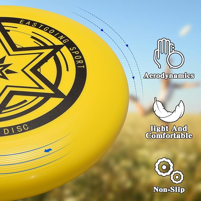 Eastgoing Beach Outdoor Flying Disc – 210 Gram, 11 Inch Heavyweight Flying Disc, Designed for Extreme Wind Resistance – Loads of Colors Available