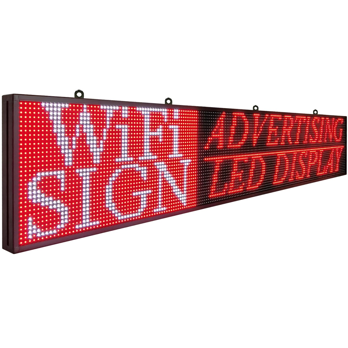 P10 Scrolling Led Sign 77"X14" Programmable Display Digital Sign Outdoor Message Board For Business Custom Banner Word Light Advertising Wifi Control High Brightness Neon