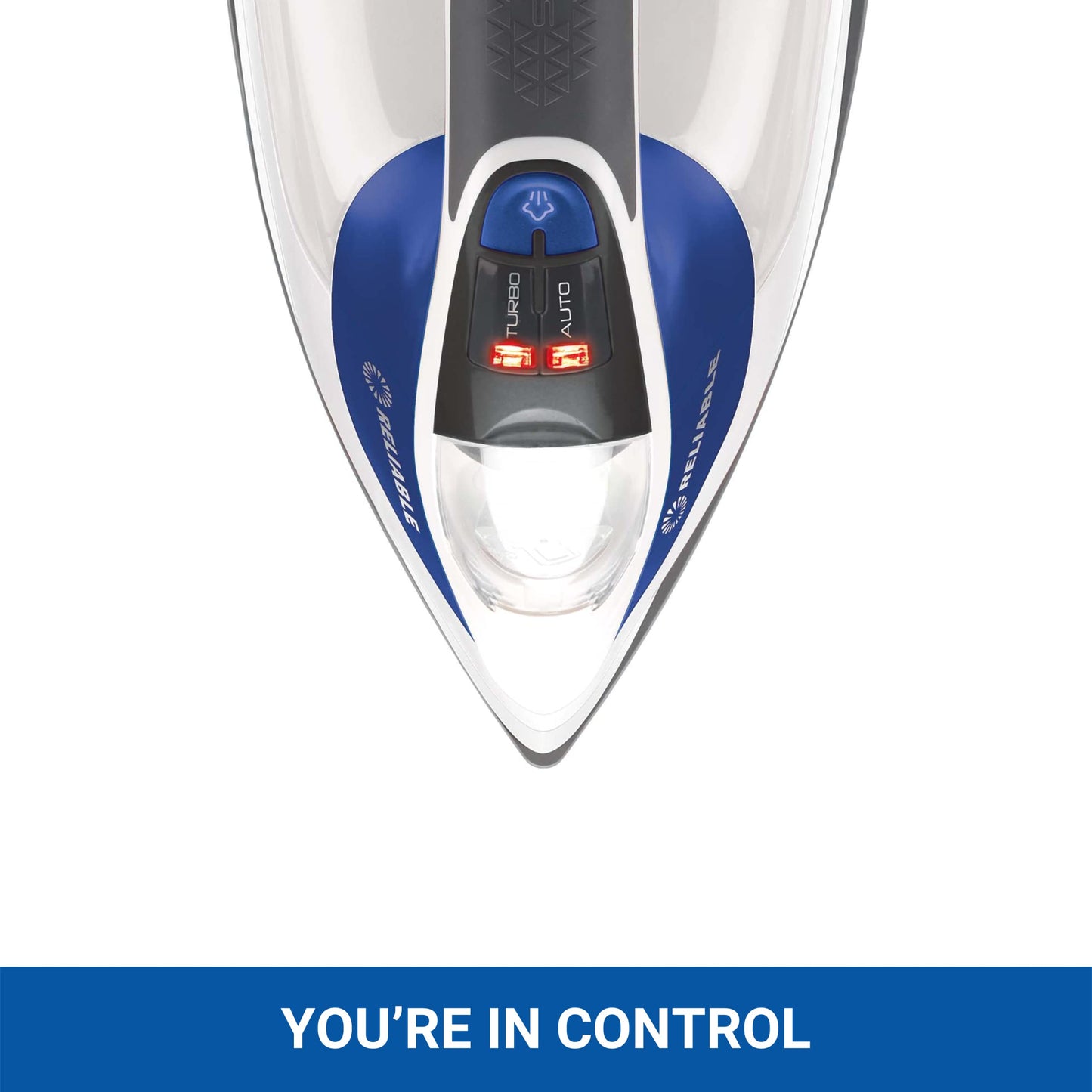 Reliable Velocity 240IR Steam Iron for Sewing, Quilting and Clothes, 1800W Compact Vapor Generator, Leak Free Continuous Steam, Touch Activated Control, Scratch Resistant and Easy to Clean Soleplate