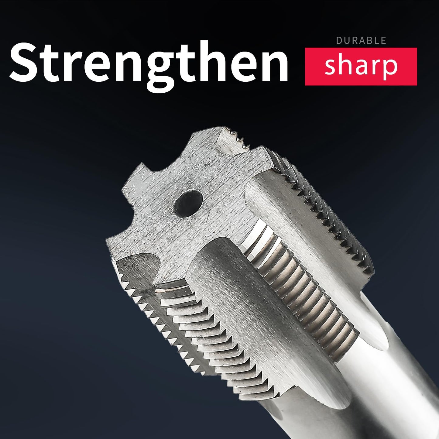 Tap Pipe Extended Pipe threadtap NPT high Speed Steel (HSS) Lengthened Taper Pipe Thread Taps DRINYOUNG (NPT2 Left)
