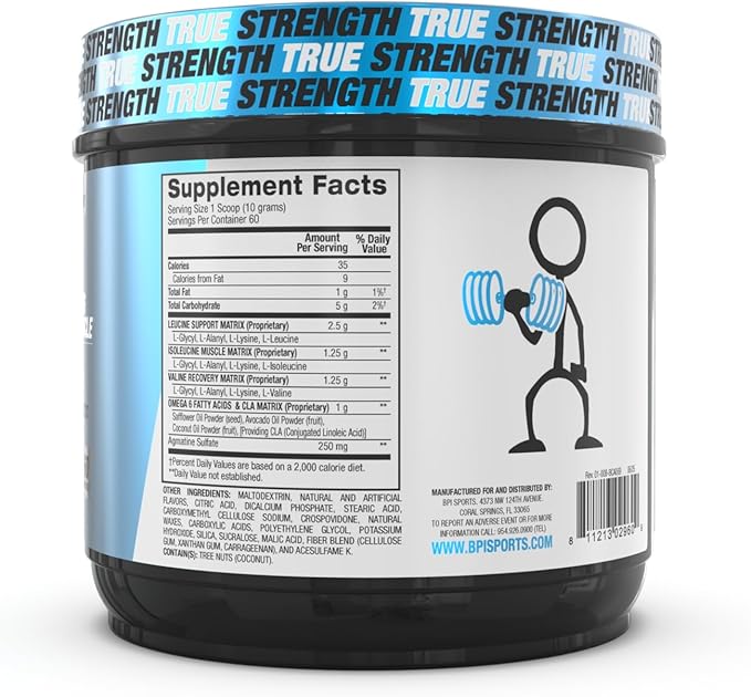 BPI Sports Best BCAA - BCAA Powder - Branched Chain Amino Acids - Muscle Recovery - Muscle Protein Synthesis - Improved Performance ??Hydration ??Blue Raspberry - 60 Servings - 21.12 Oz