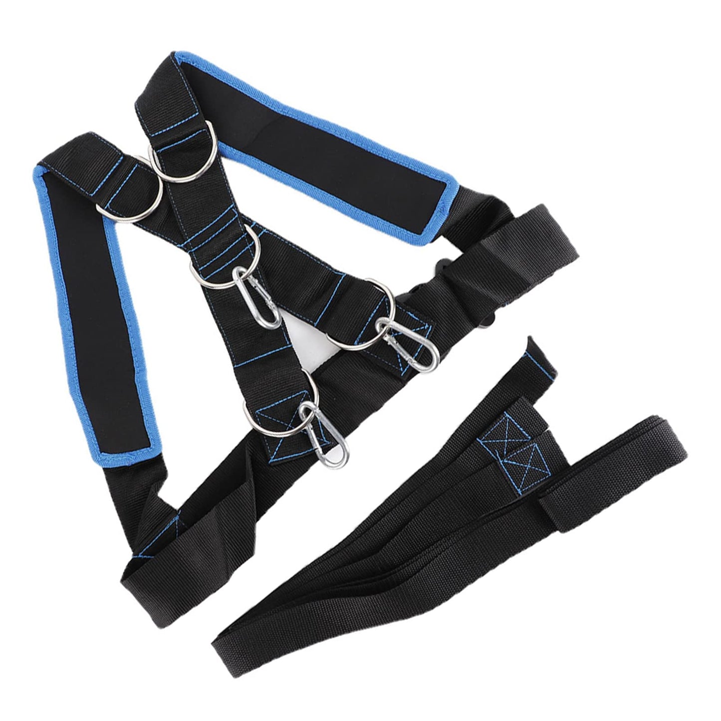 Adjustable Sled Harness for Resistance Training, Heavy-Duty Workout Rope Kit for Speed, Stamina & Strength Improvement