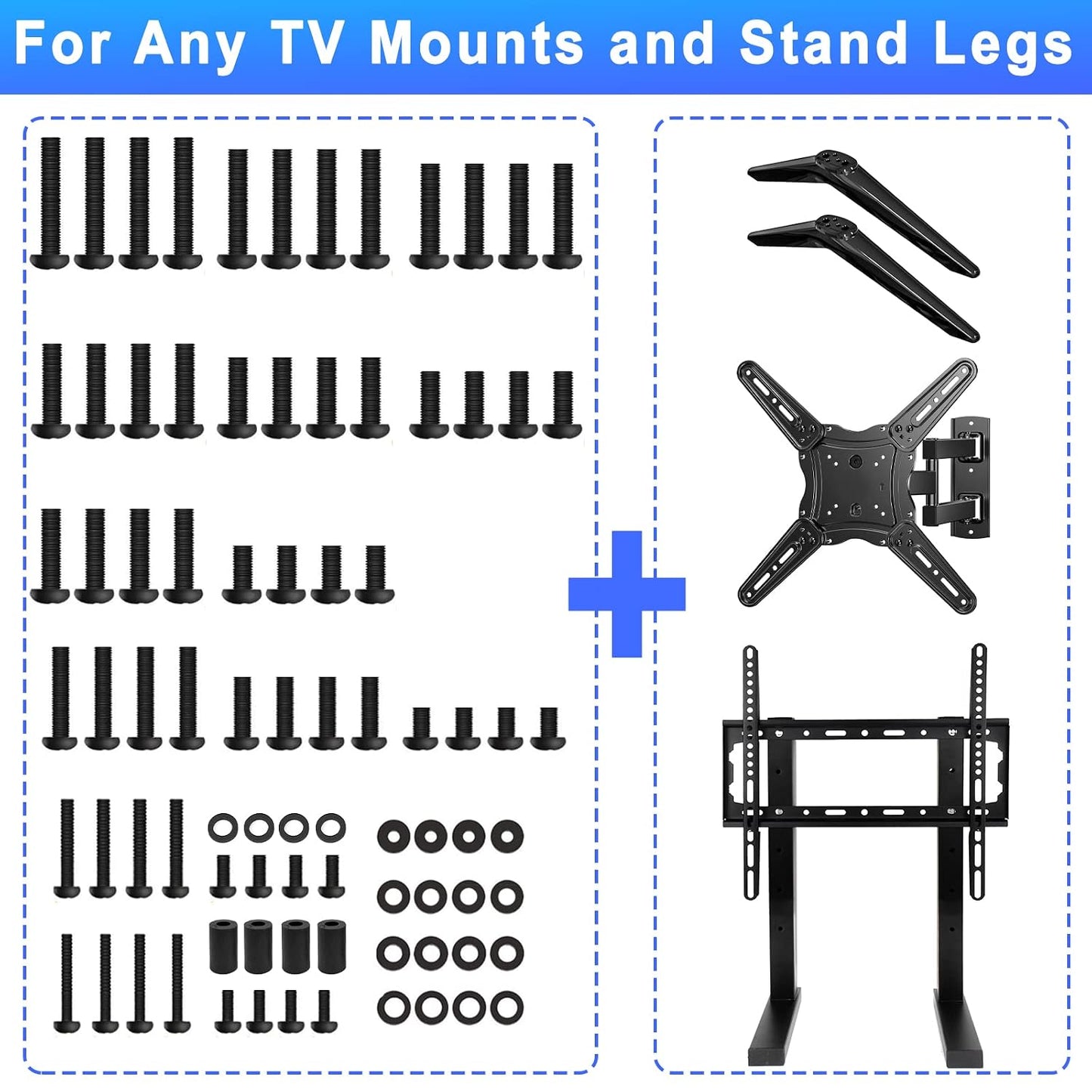 Maozhren M4, M5, M6, M8 Universal TV Mount Kit for Onn, Sony, Westinghouse, Philips, Toshiba, Insignia - Includes TV