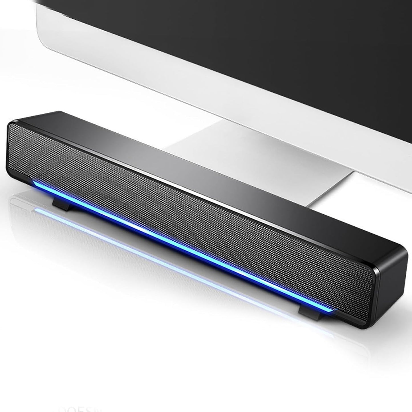 Yosoo 3.5mm Smart TV Wired Soundbar Universal Portable Speaker, Supports Audio Input, Features Surround Sound