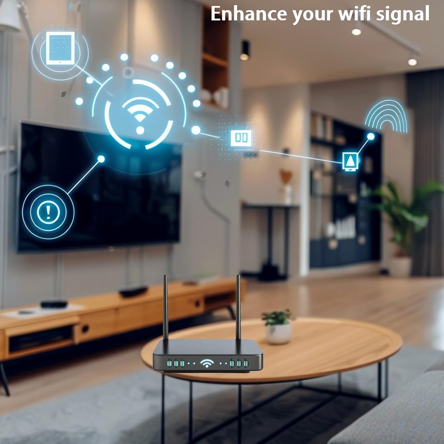 KHIYQILO 2.4GHz 5.8GHz 3dBi Set 2 WiFi Antenna Dual Band MIMO RP-SMA Connector of Antenna for WLAN Router Wireless