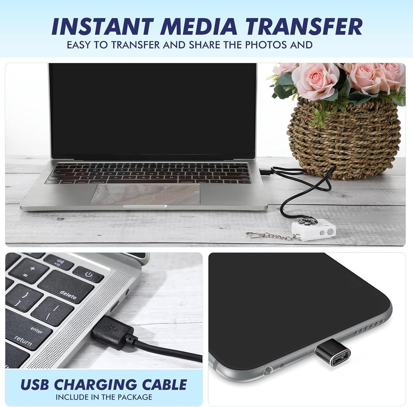 Relaxweex 1080p 100 Mini Digital Camera Keychain Small Portable Photo Video Camera Mins Battery Life Micro Camcorder