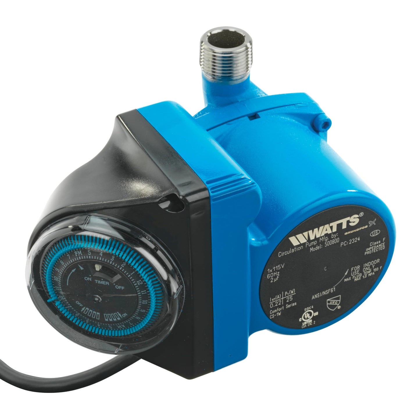 Watts Heat H2O Hot Water Recirculation System w/Programmable Timer, Instant Hot Water, 3 Year Warranty, Pump, 2 Adapters, Sensor Valve, Mounting Screws, 2 Supply Lines, Easy DIY Install (0955805)