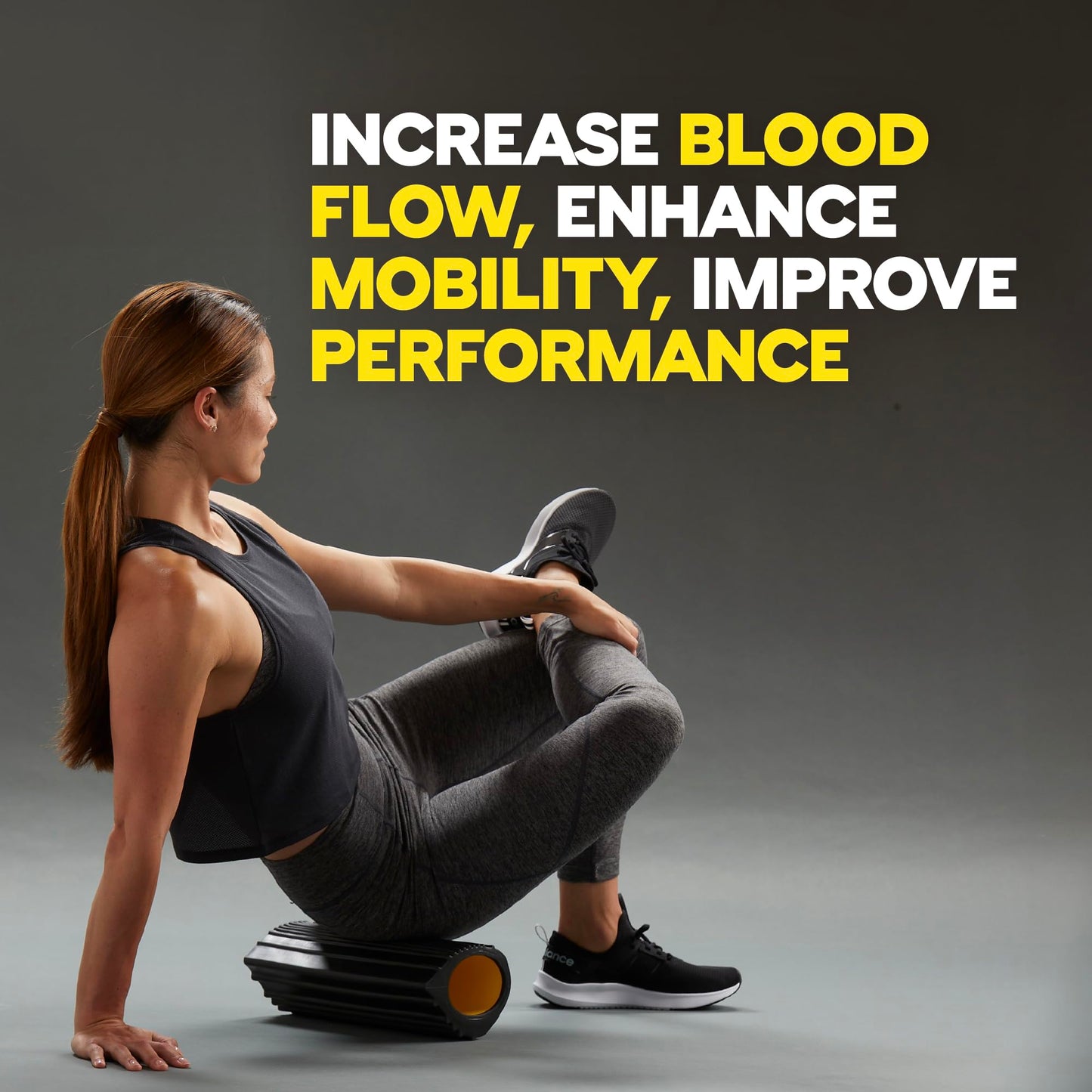 TRX Training Rocker Myofascial Release Roller, Neck and Back Massage Roller for Muscles, Round Foam Roller for Stretching and Postworkout Use, 13 Inches