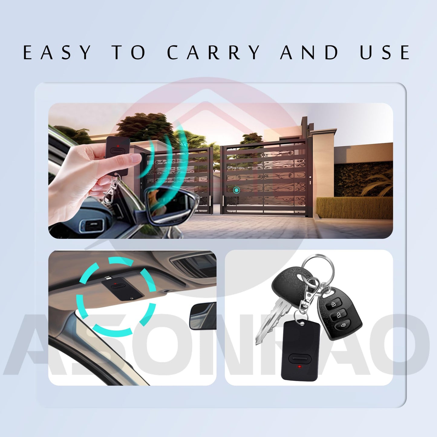 2 for Mighty Mule GTO Gate Opener Remote FM135 RB741 MMT103【3 Year Warranty】