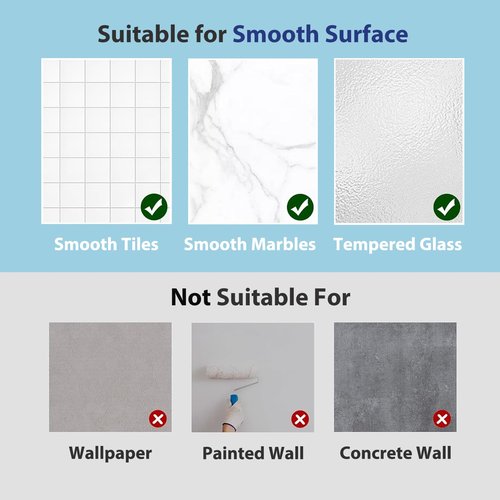 CQUNM 2 Pack Acrylic Shower Shelves, Clear Bathroom Tray with Hooks, Adhesive Wall Mount Shower Caddy Organizer for Bathroom Kitchen Storage