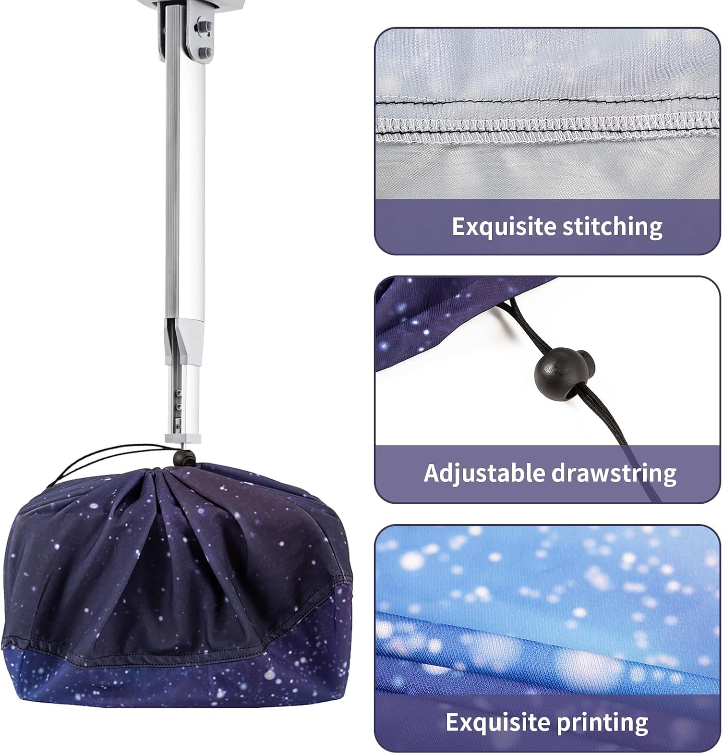 SEJGGKQ Drawstring(13.7" 13.7" 8.6") Projector Dust Cover,Projector Cover Outdoor Case