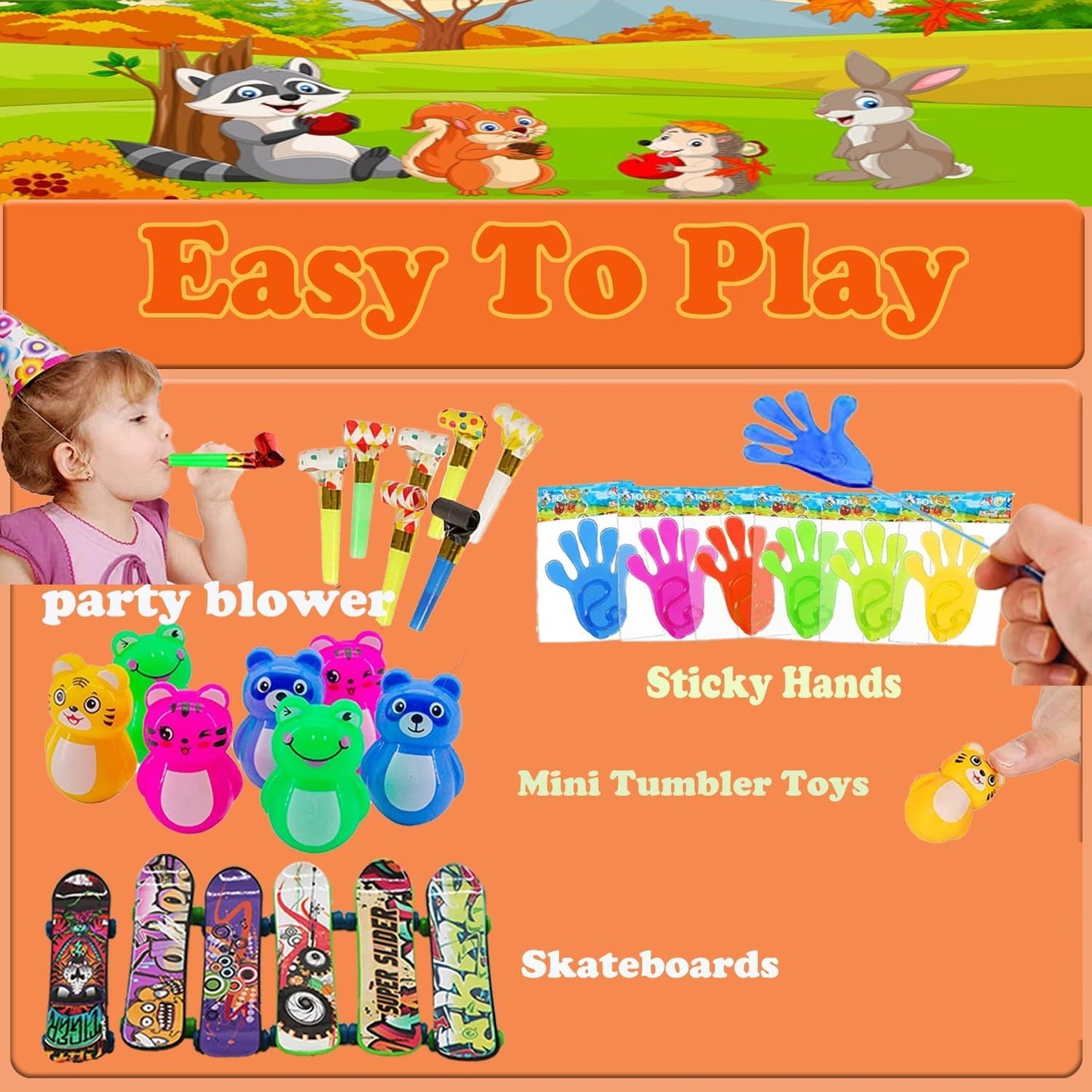 Pop Fidget Treasure Box Toys - 118 Pcs Party Favors for Kids | Goodie Bag Stuffers & Carnival Prizes for Ages 4-12
