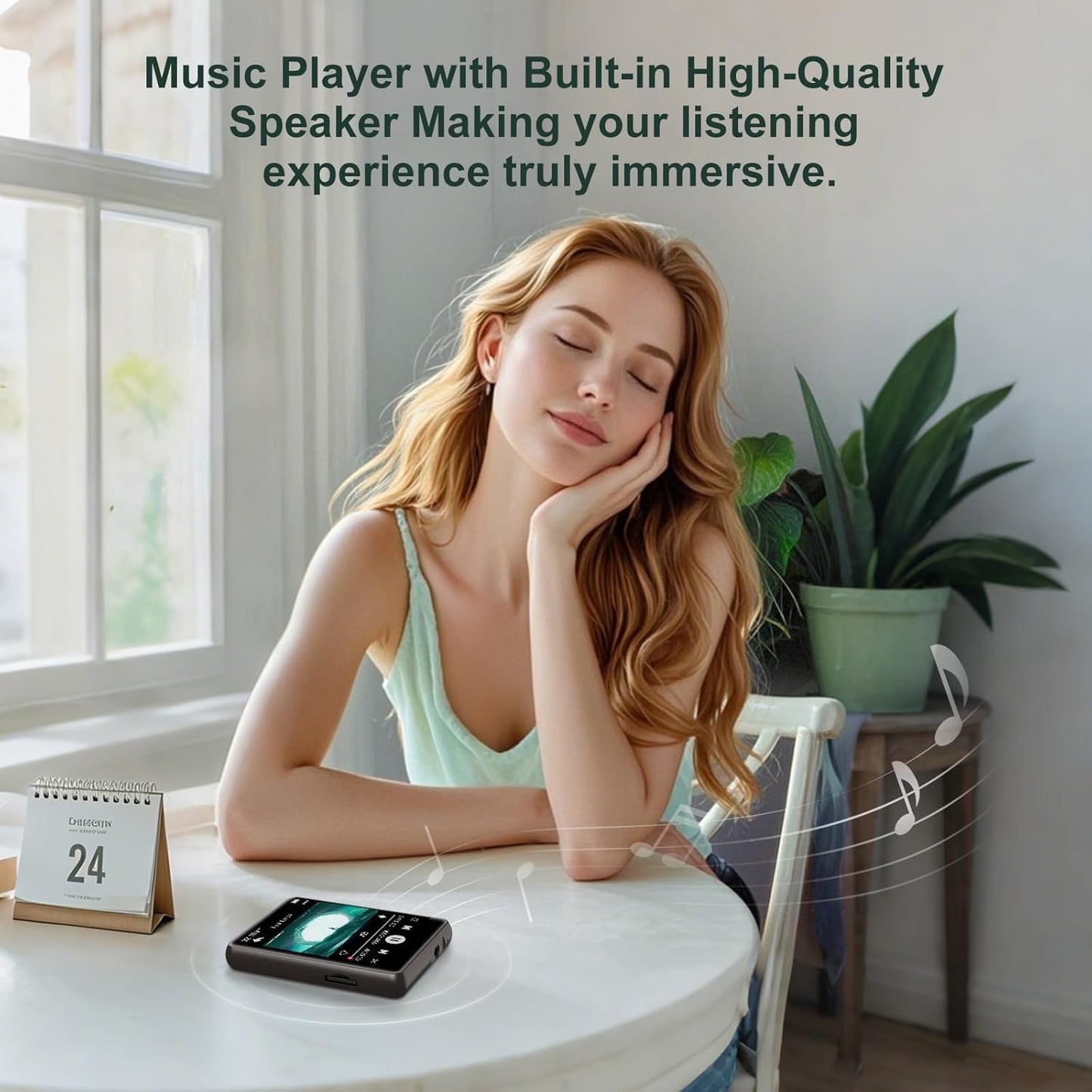 ZAQE 128GB MP3 5.4, 2.4" Player with Bluetooth Portable HiFi Music Player with FM Radio/HD