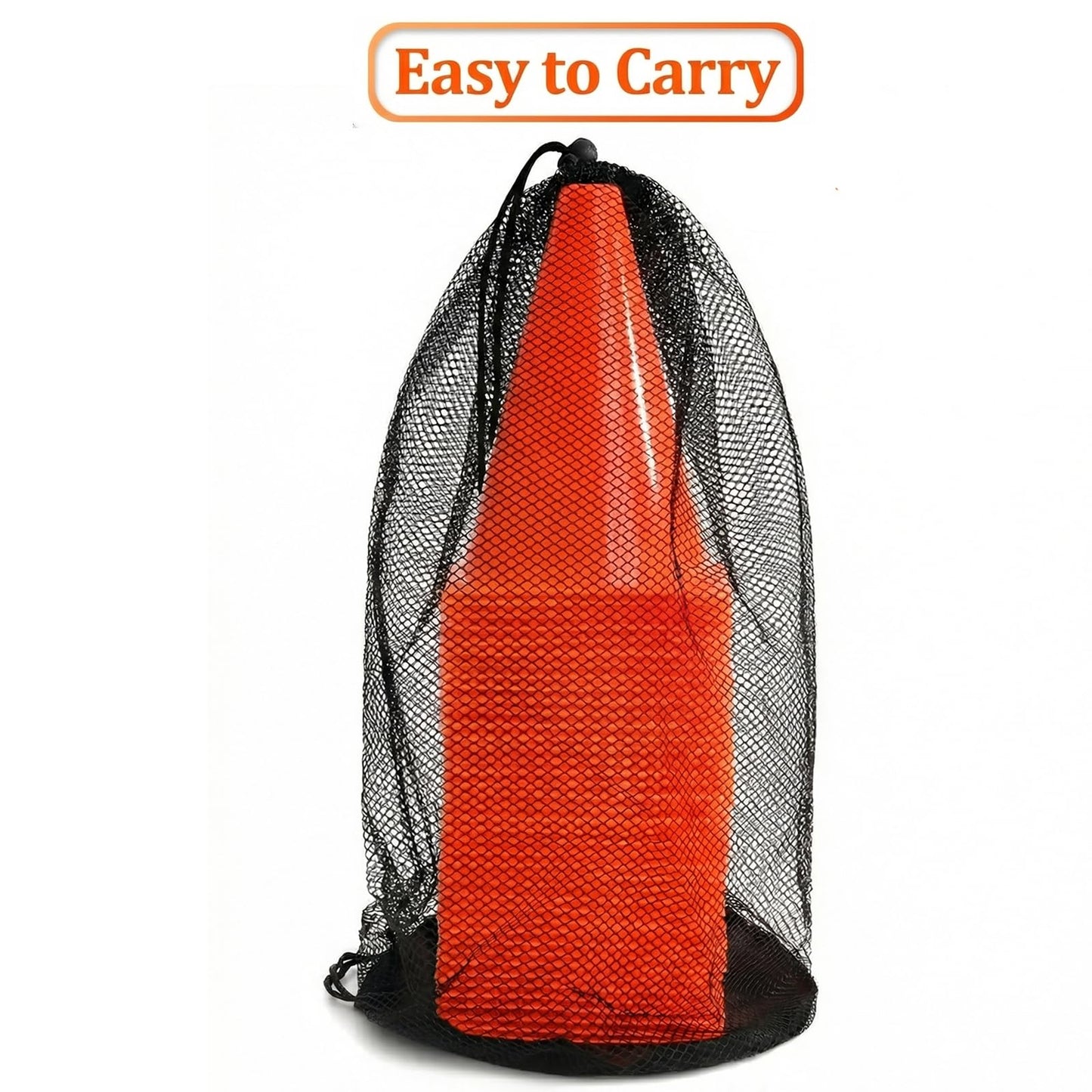 Faswin 40 Pack Plastic Training Cones, 7 Inch Plastic Soccer Cones, Agility Marker Cone Traffic Cone for Basketball, Football, Skating Drills Practice, Indoor and Outdoor Games