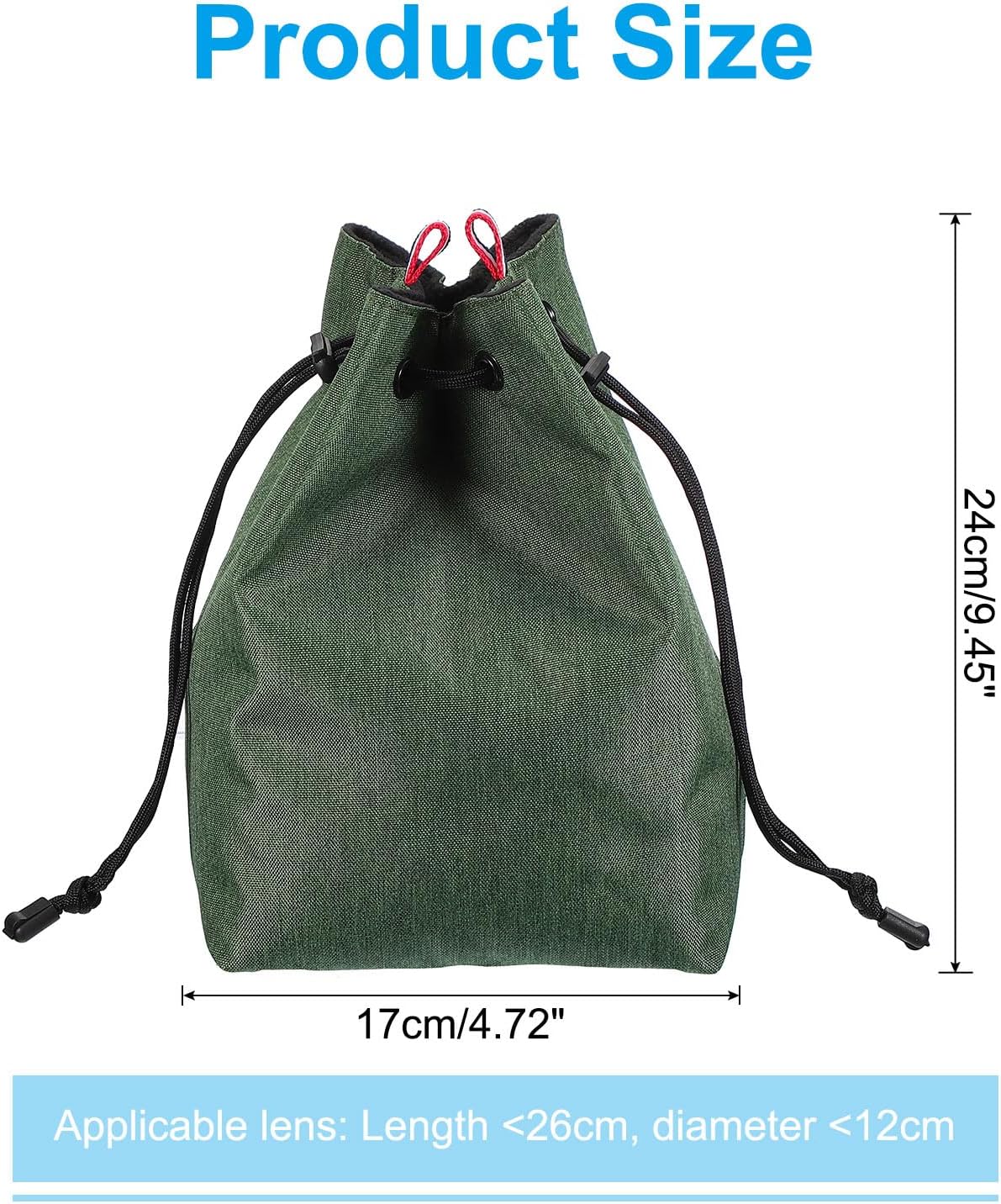 Waterproof Drawstring Camera Bag - Ideal for Lenses & Accessories