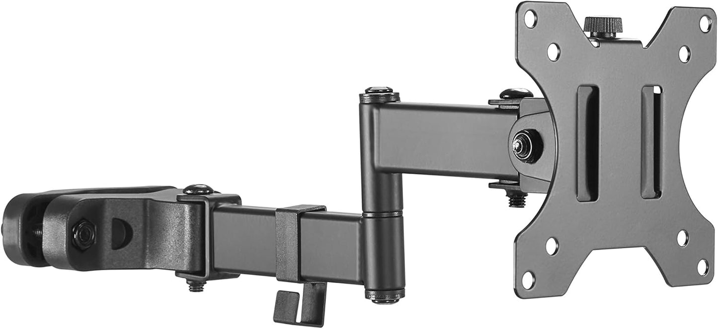 Amer 75mm 100mm 17 32 inch PM111 Universal Full Motion Pole Mount Monitor Arm with Removable and VESA Plate, Fits