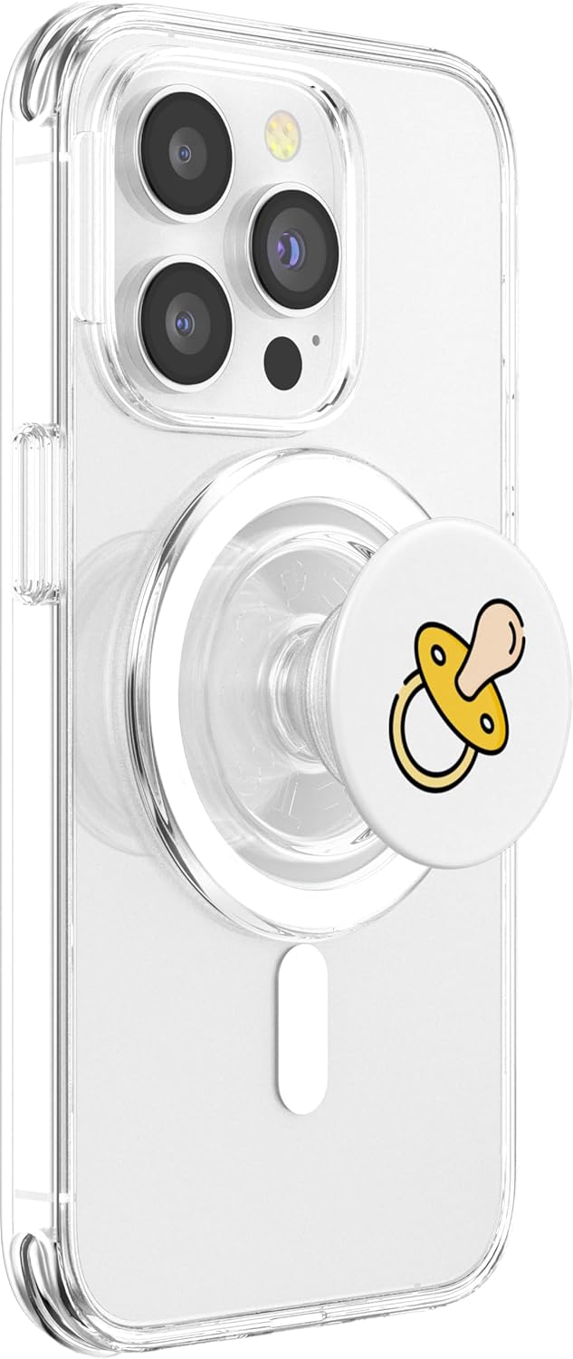 Clever Witty Pacifier Designs Pacifier Baby Binky Soother Teether Num PopSockets PopGrip for MagSafe