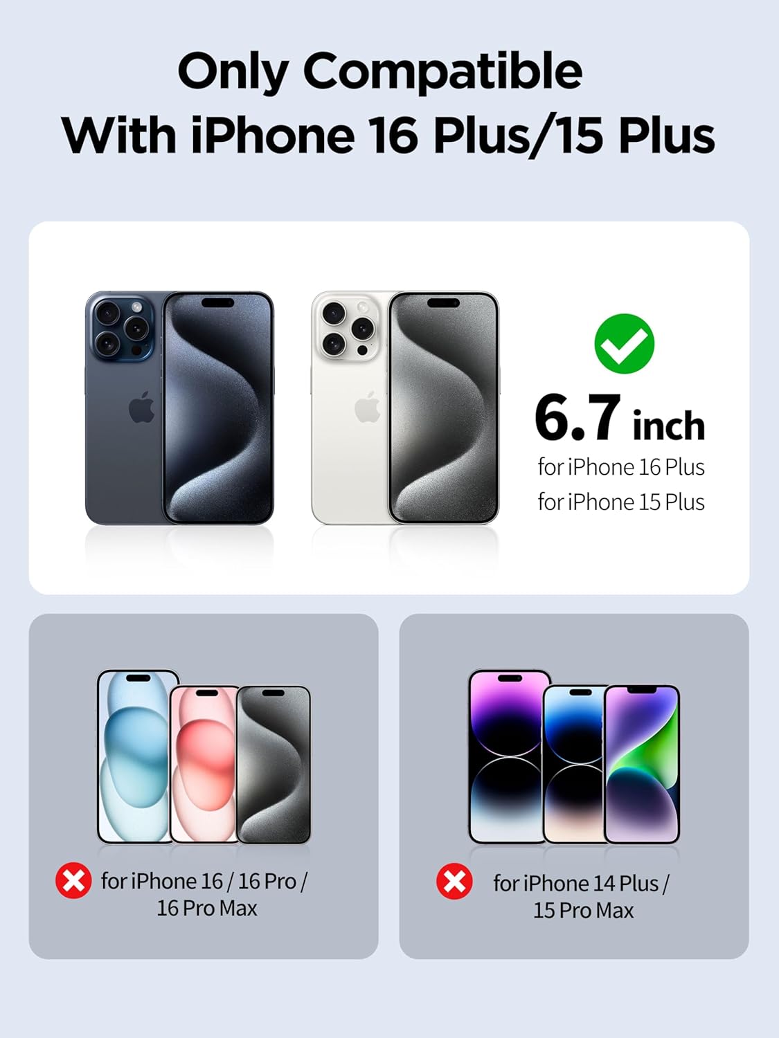 16 6.7 Inch, PDDKISS Compatible for iPhone Plus Privacy Screen Protector Tempered Glass Purple Gradient Anti Spy Anti