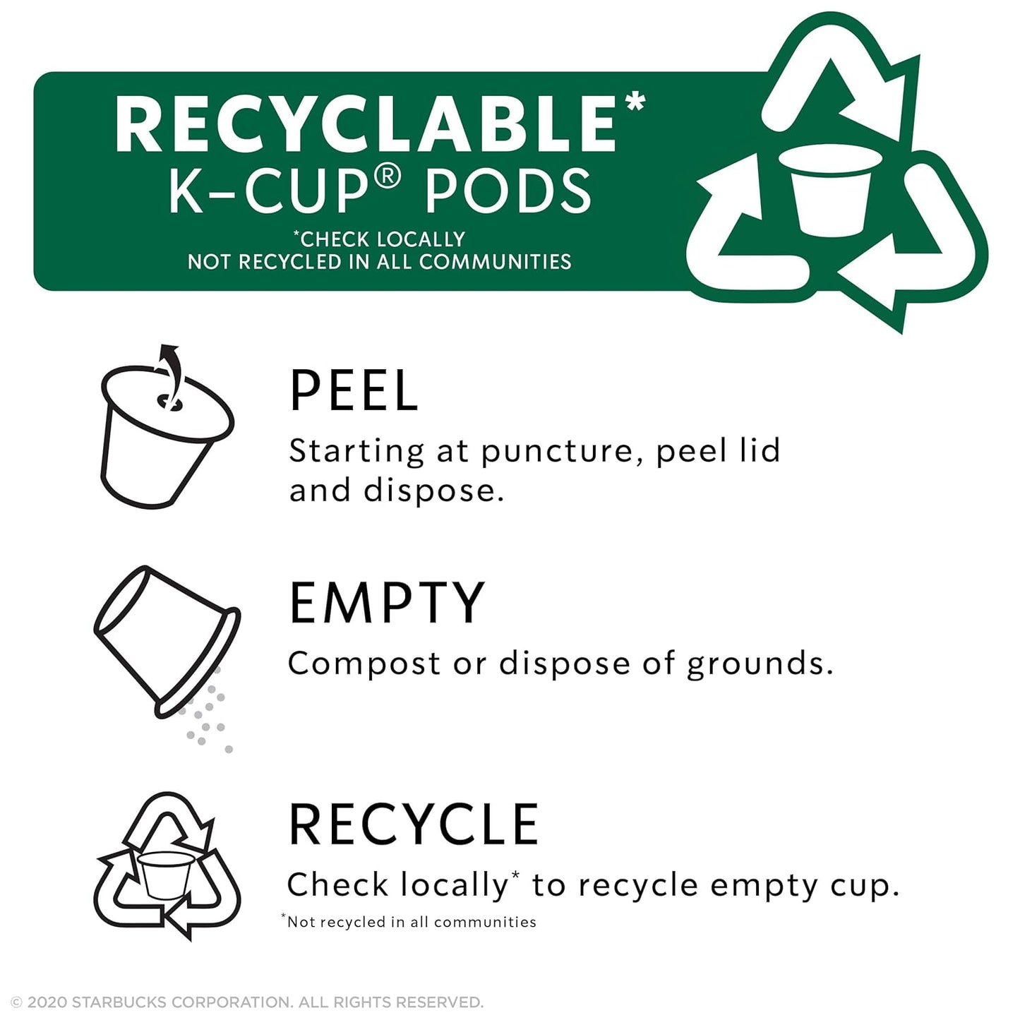 Starbucks Dark Roast K-Cup Coffee Pods - 2X Caffeine for Keurig Brewers | 60 Pods Total