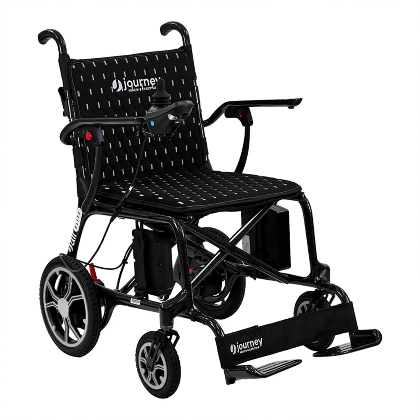 Journey Air Elite Electric Power Chair - Lightweight Foldable Battery Powered Wheelchair for Adults & Seniors - 240lb Weight Capacity & TSA-Compliant
