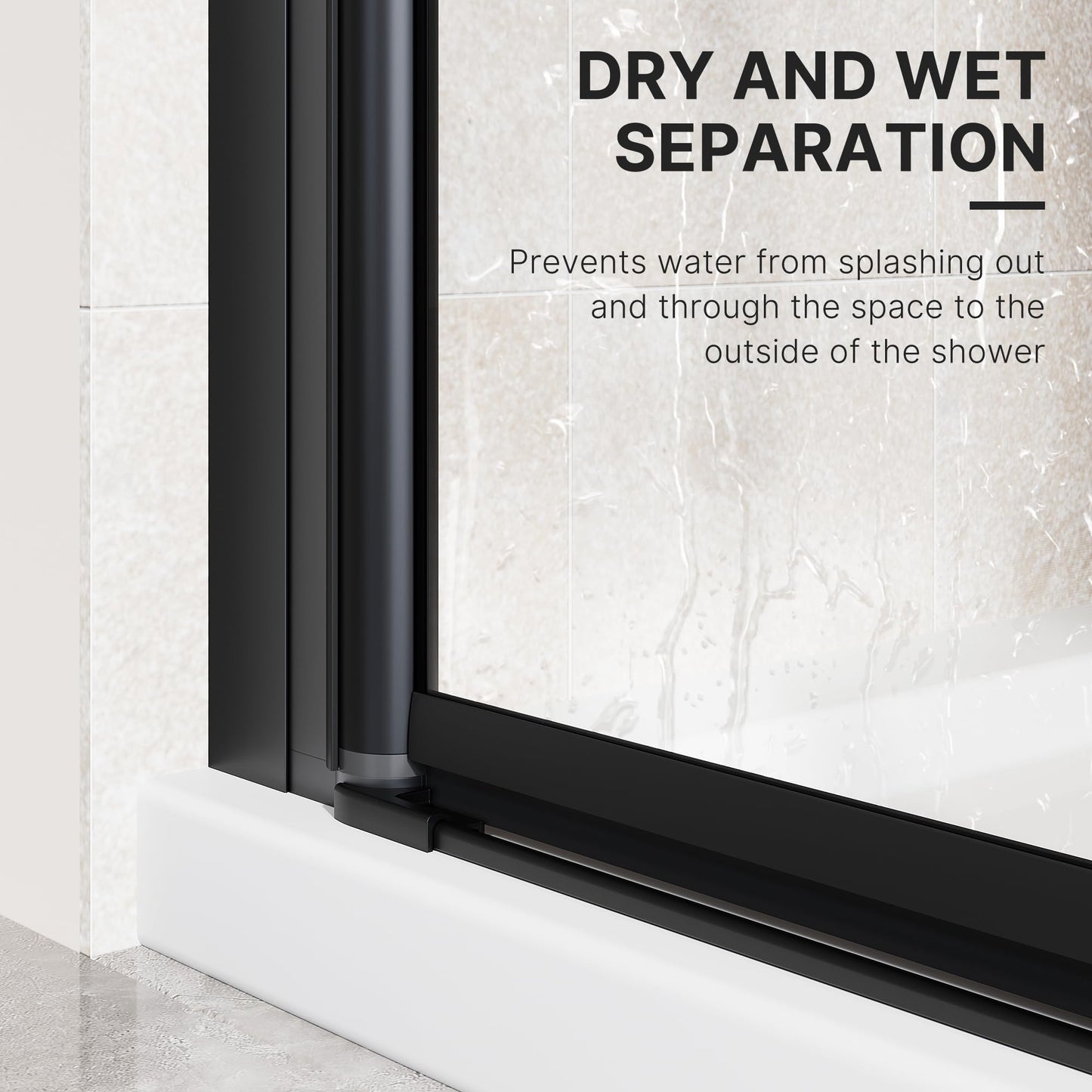 Bifold Shower Door 32" W x 72" H, UCALAFEE Glass Shower Door with 1/4" (6mm) Clear SGCC Tempered Glass, Easy-Clean & Anti-Fog Coating, Waterproof Seal for Bathroom Walk-in Shower, Matte Black