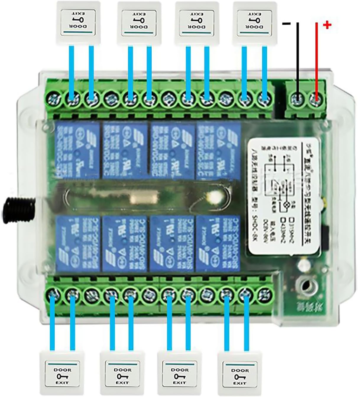 DAGIJIRD 8 Channel Wireless Remote Control Relay Switch Remote Relay ON Off Switch