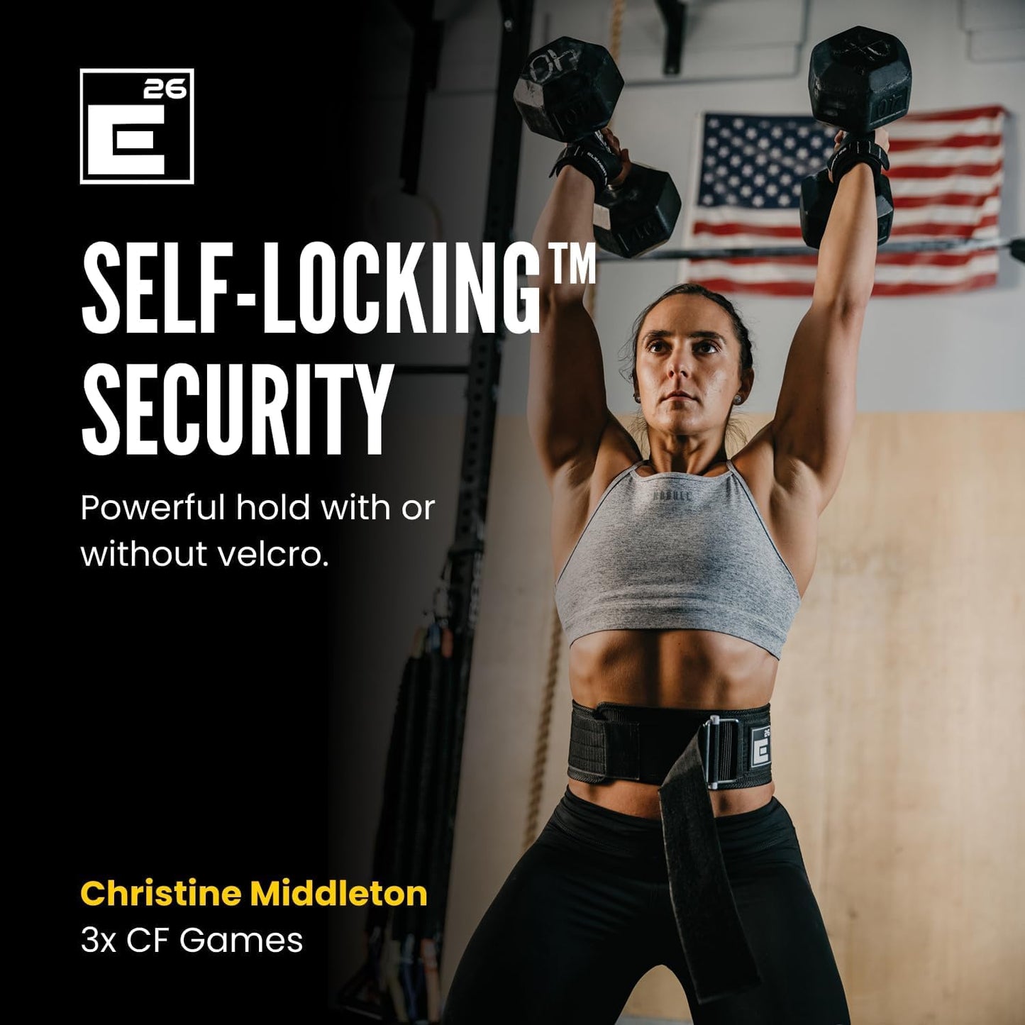 Self-Locking Weight Lifting Belt - Premium Weightlifting Belt for Serious Functional Fitness, Power Lifting, and Olympic Lifting Athletes - Training Belts for Men and Women (Medium, Black)