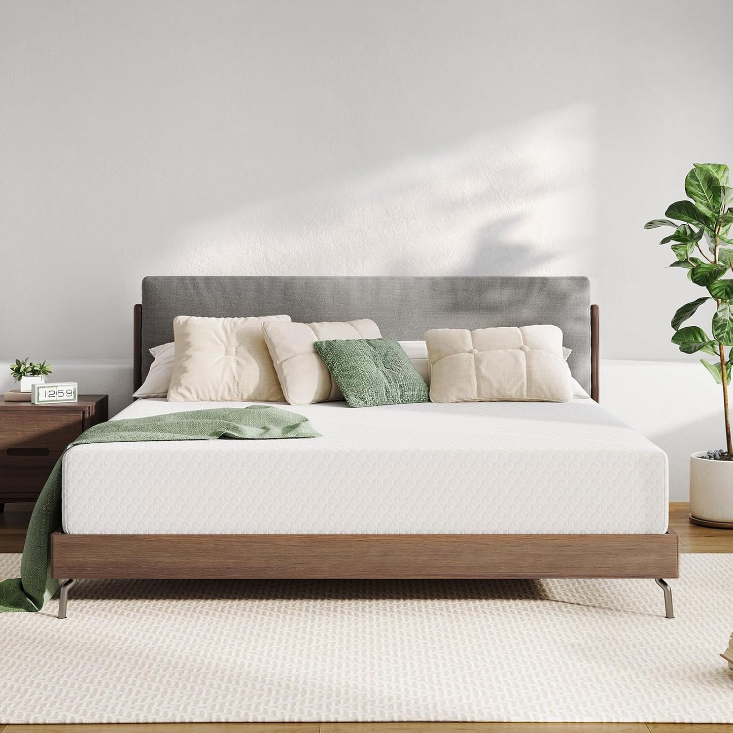 Novilla King Mattress - 12 Inch Memory Foam for Pressure Relief & Cool Sleep | Removable Washable Cover
