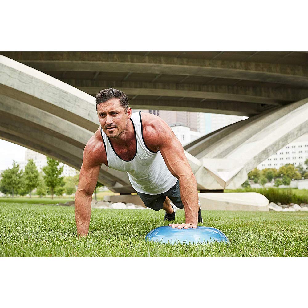 Bosu 72-15850 Home Gym Equipment The Original Balance Trainer 22in Diameter, Blue and Green