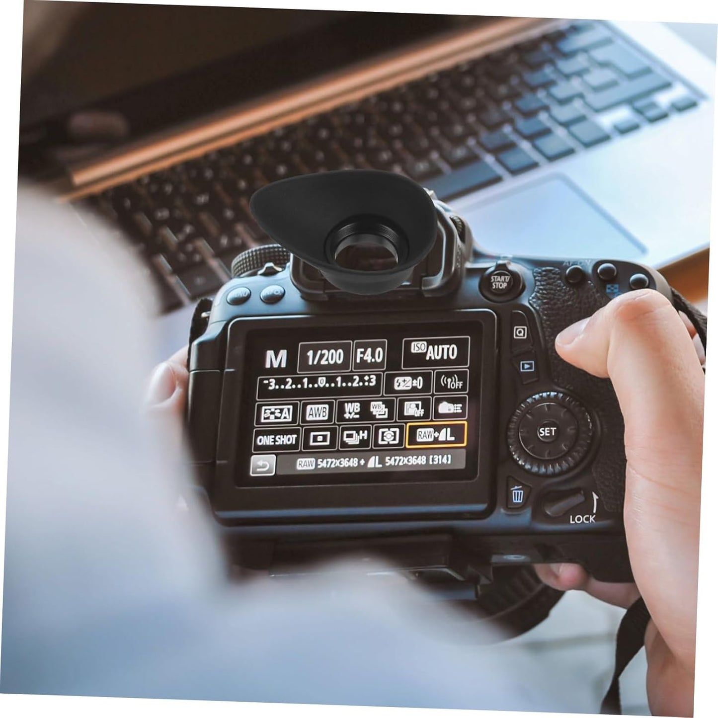 Comfortable Rubber Eyecup for Cameras - Easy Installation