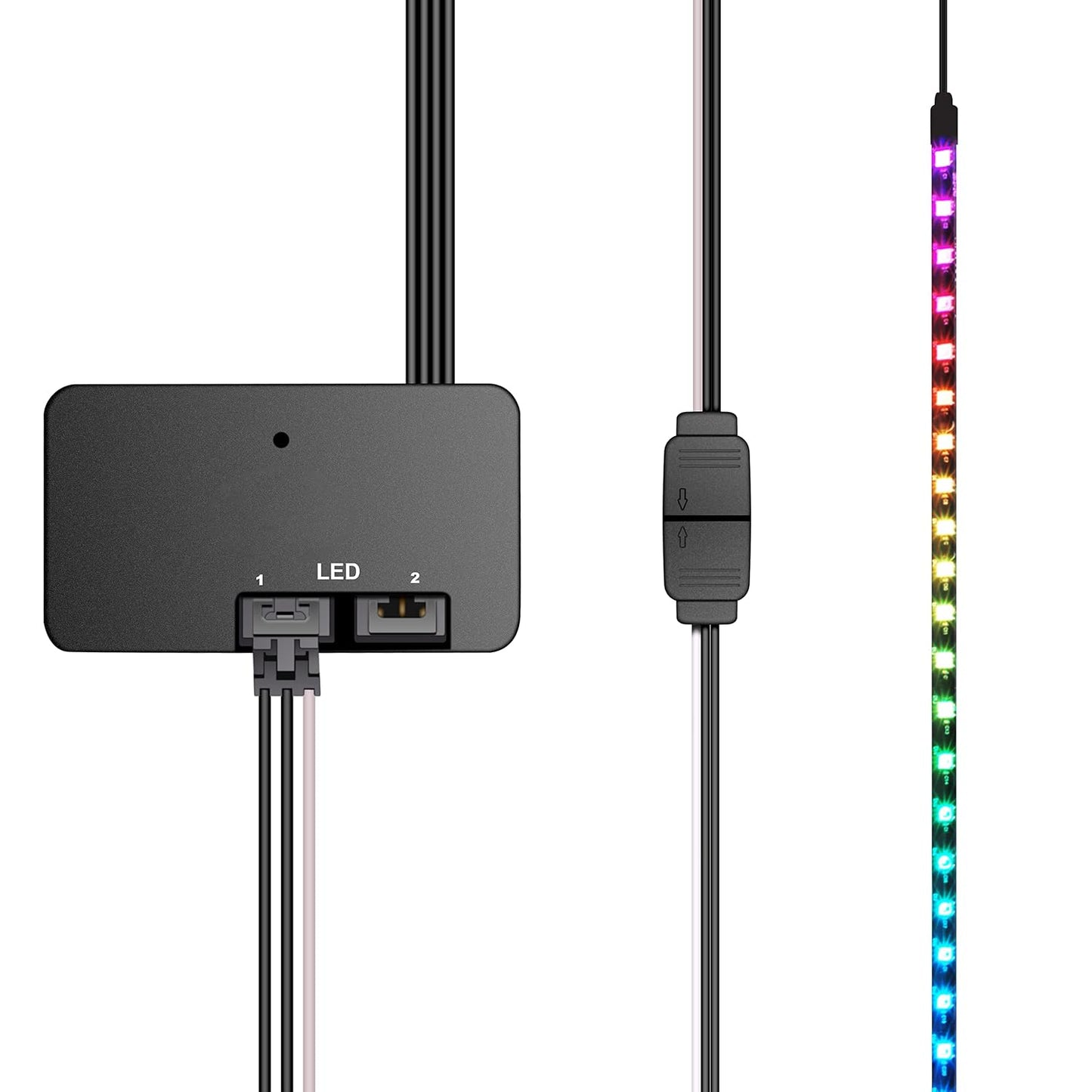 Commander 5V 3-Pin (2 20cm) EZDIY-FAB Adapter Cable for Corsair Lighting Node Pro and for Corsair iCUE PRO (hub is not
