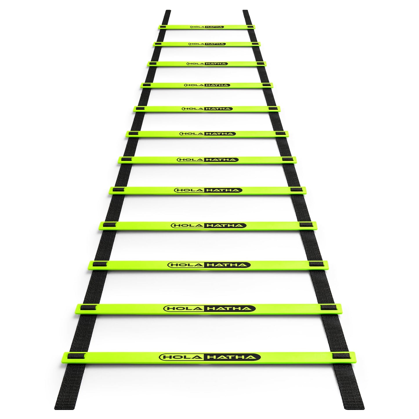 HolaHatha Adjustable Agility Ladder, 20' Sports Training Equipment with 12 Rungs for Speed Fitness - Football, Baseball, Soccer and Running Drills