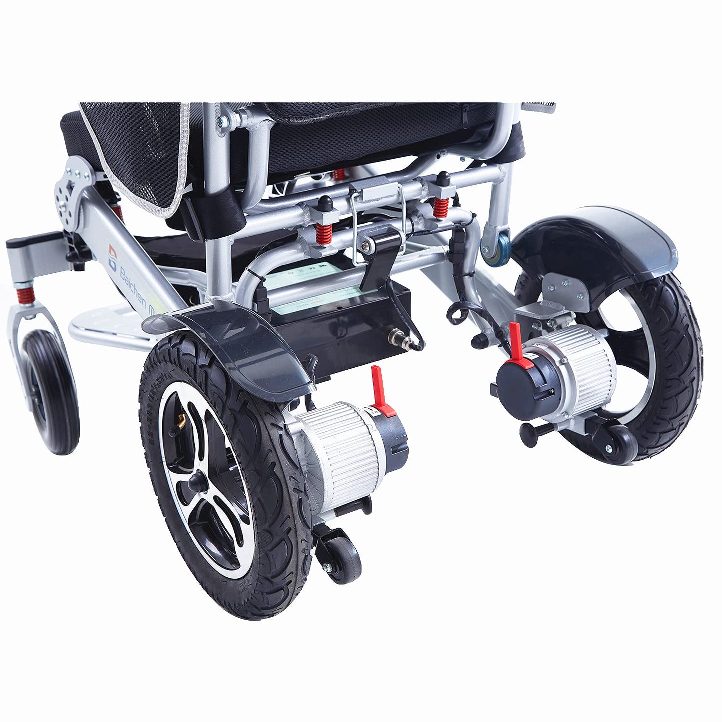 Rubicon DX17 Automatic Foldable Electric Wheelchairs for Adults - Deluxe One Click Fold and Unfold - Super Horse Power (600W Motor Power) - Longest Range (up to 25miles with 2x12AH Dual Battery)