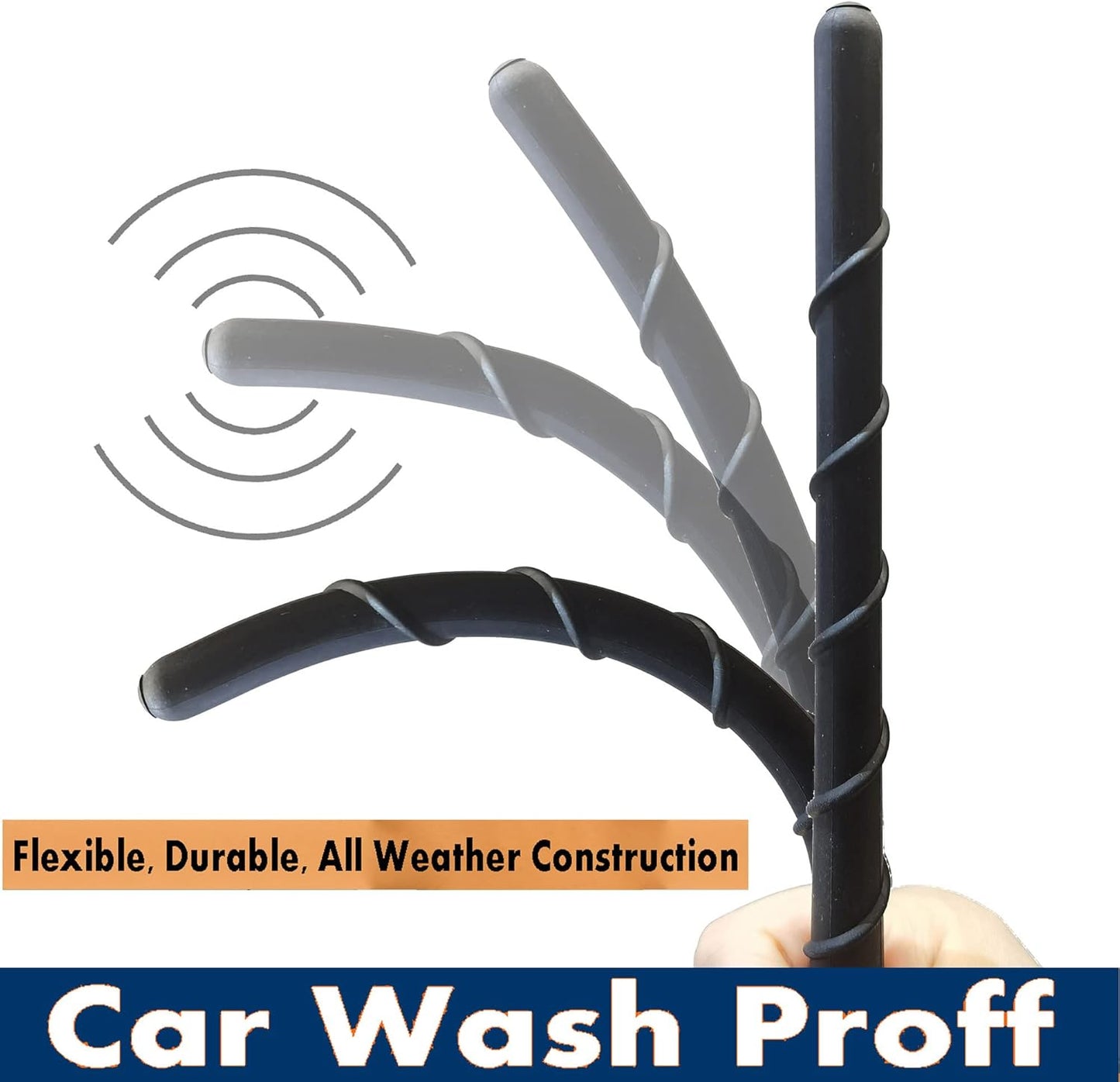 RooFox 8 Inch (2007-2010), Antenna Replacement for Dodge Nitro Dodge Nitro Antenna | Custom Flexible Rubber Antennas
