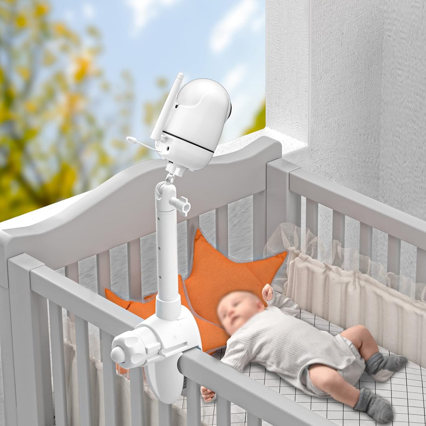 MBP481/MBP482/MBP483/MBP33XL, HB66 1/4''-20 Flexible Baby Monitor Mount for Motorola Baby Monitor for Hellobaby and All