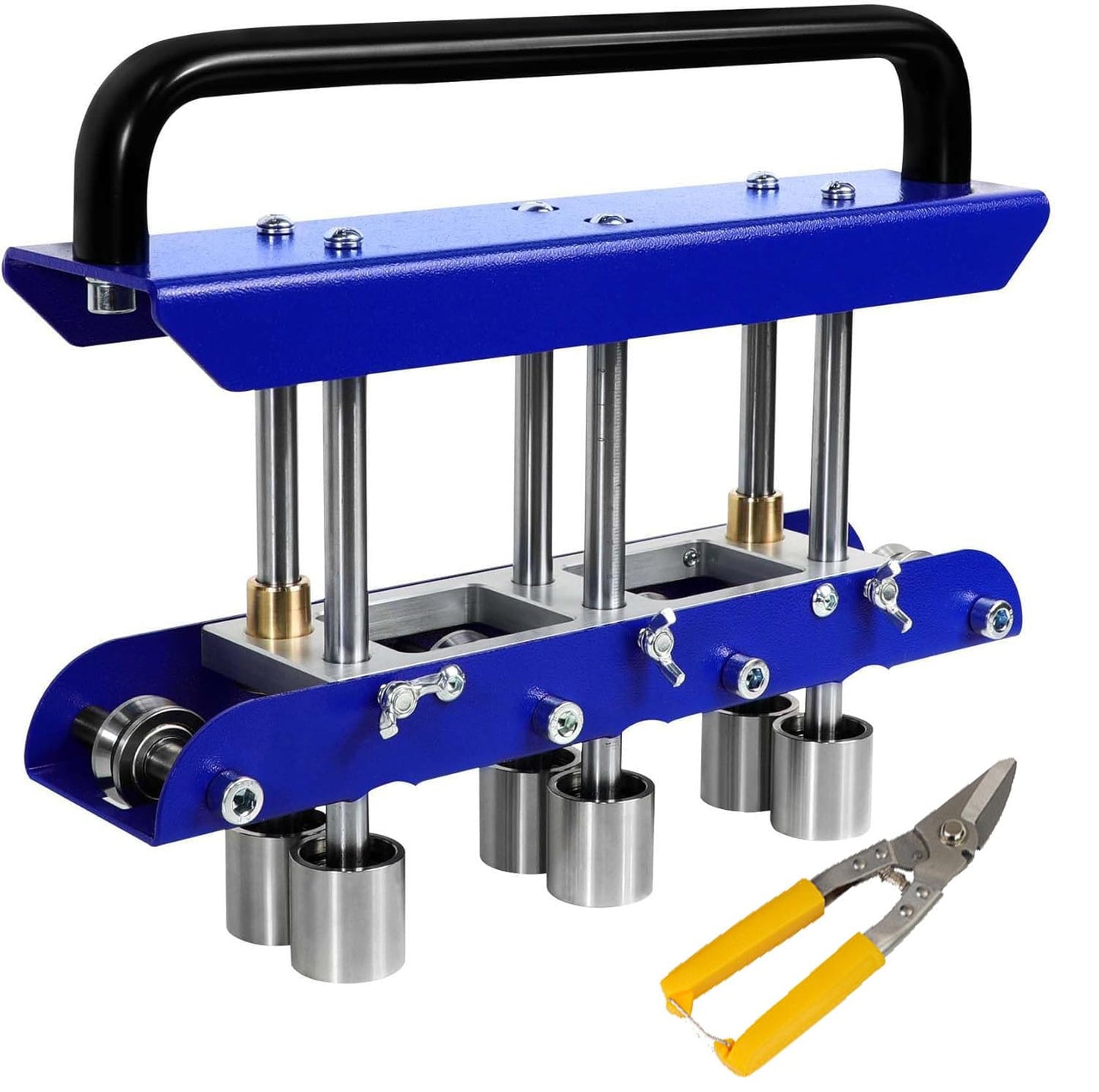 Three-Station Edge Roller for Bending Metal Roofing Materials at 0-90 ° Angle,Sheet Metal Edge Roller Bender Fit for 29 to 22-Gauge Steel,Making 5/8" to 4" (16 to 102 mm) Bends.