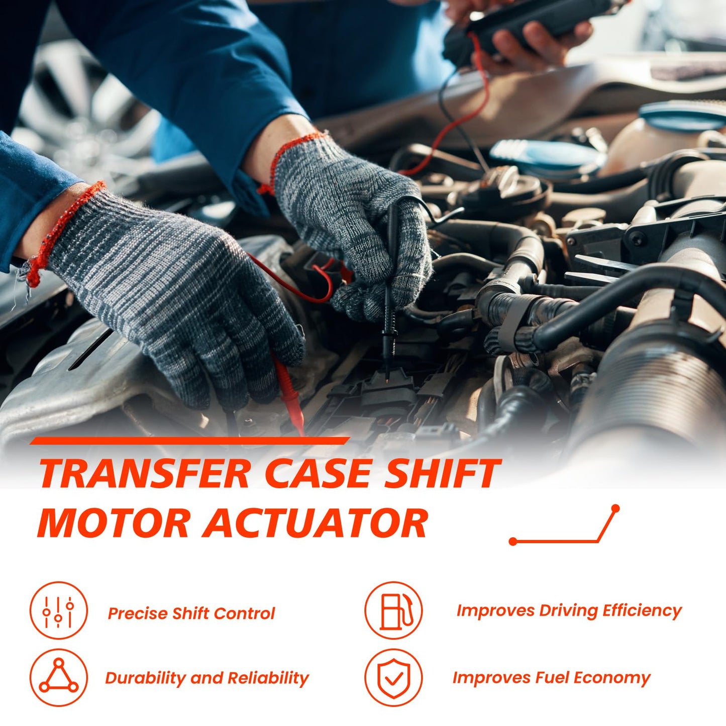 YDMON 4WD Transfer Case Shift Motor Actuator 600-899, Compatible with Avalanche Tahoe Sierra 1500 Yukon XL Silverado 1500 2007-2018, Replaces Transfer Case Shift Motor Assembly 19258696 23369032