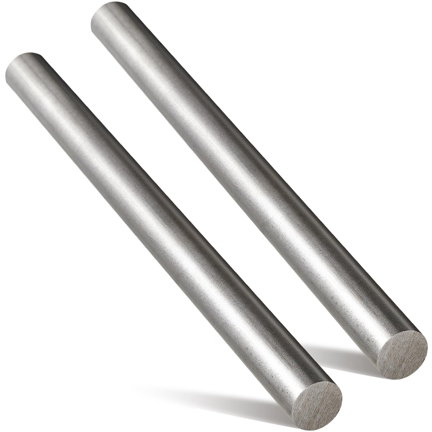Gisafai 2 Pcs 1018 Carbon Steel Round Rod 5/8" Diameter, 12" Length Cold Rolled Steel Bar Unpolished Finish Rod for Shaft Gear Drill Lathes Boring Machine Turning Miniature Axle Stock