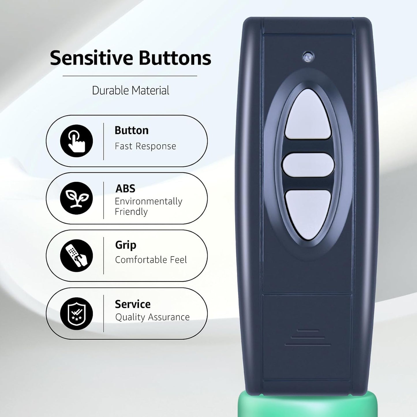 RETROSUN New Replacement Remote Control Compatible with VIVOHOME Motorized Projector Screen, Black
